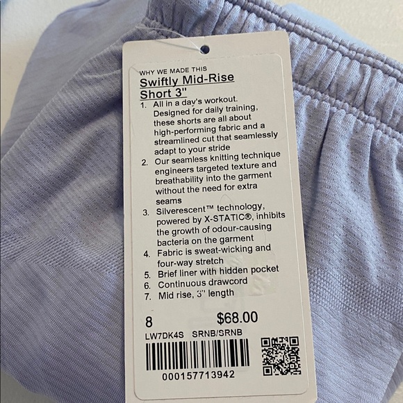 Lululemon - Swiftly Mid Rise Short 3” - NWT - Picture 9 of 13